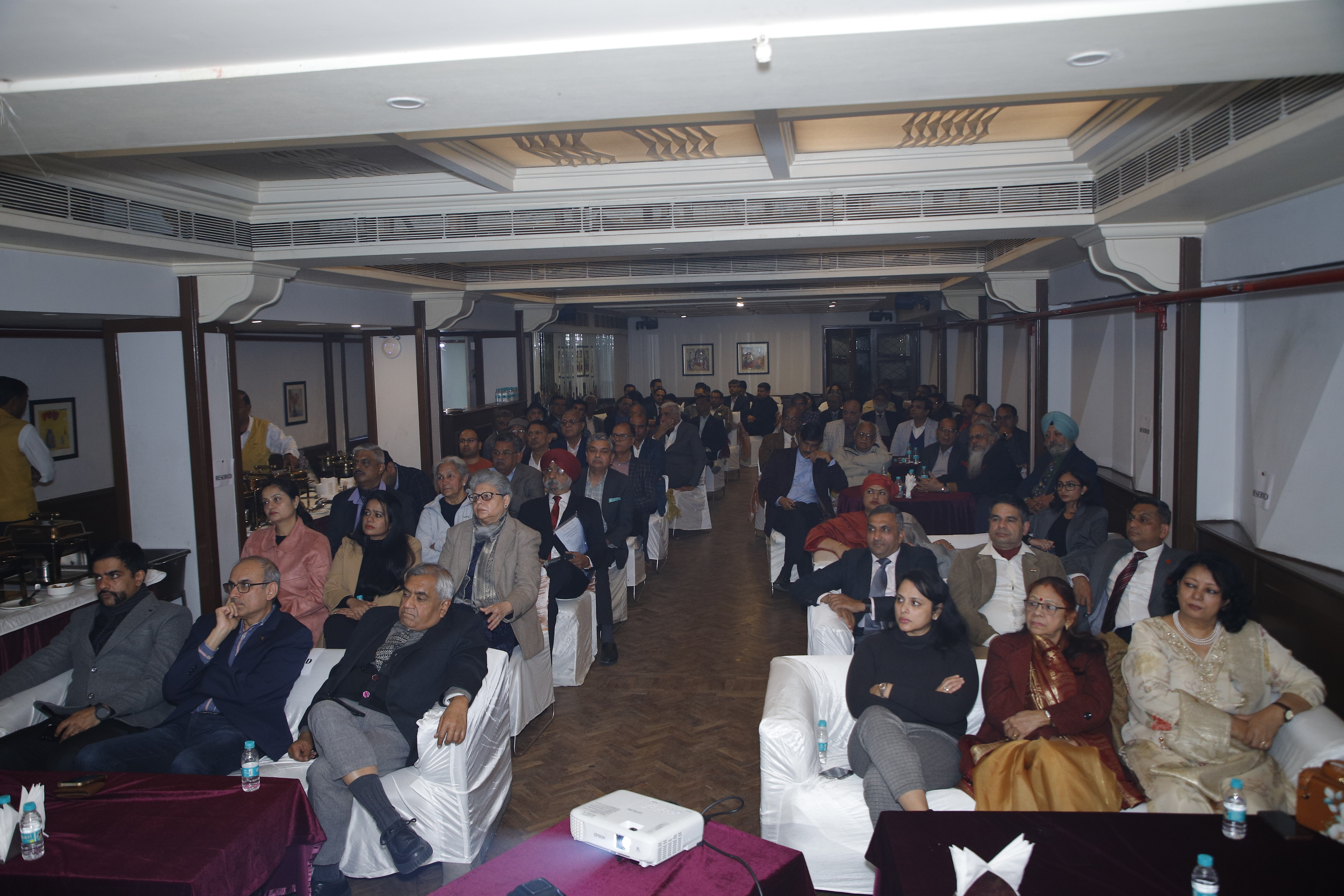 Audience of industrialists MSME entrepreneurs and professionals during leadership talk